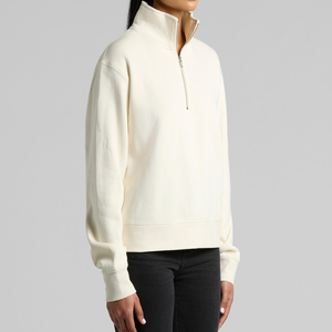 Sudadera con media cremallera 2025 de peso medio-alto, con corte regular, hecha con 80% algodón y 20% poliéster reciclado. - Product Image 6