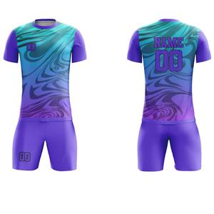Uniforme de Fútbol 100% Poliéster con Protección UV, Manga Corta, Transpirable, de Verano, Alta Calidad, Personalizado, de Secado Rápido, Antibacterial - Product Image 1