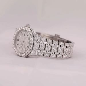 Elegante Reloj de Pulsera para Mujer con Diamantes, Correa de Acero Inoxidable, Esfera Morada, Movimiento Analógico de Cuarzo, Caja Redonda, Cierre Desplegable, Atemporal - Product Image 1