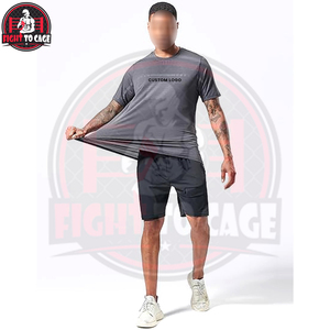 Camisetas deportivas cómodas de secado rápido con cuello redondo para correr, gimnasio, entrenamiento, manga corta, para uso en exteriores. - Product Image 2