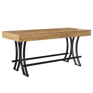 Industrial Farmhouse Style <b>Bar</b> Dining <b>Table</b> Kitchen <b>Table</b> with Unique Vintage Appeal - Product Image 5