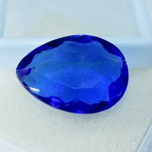 Topaze bleue naturelle certifiée, taille poire, pierre précieuse en vrac, pierre de naissance pour la fabrication de bijoux, cadeau d'anniversaire - Product Image 4