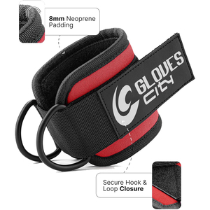 GLOVES City Cotton Neoprene Adjustable Ankle Straps <b>Strength</b> <b>Training</b> Non-Slip Breathable Lightweight Eco-Friendly Durable Cuffs - Product Image 3