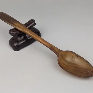 Cucharas de Cuerno de Búfalo Natural con Mango Largo, Cubiertos para Cocina, Tenedores y Cucharas para Uso Doméstico y Reventa - Product Image 1