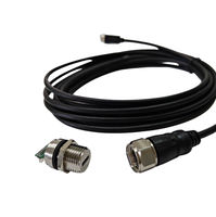 Adaptador de datos USB 2.0 con puerto USB a prueba de agua IP67, cable de extensión USB 2.0 de alta velocidad