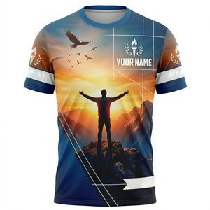 Camiseta Deportiva Sublimada para Hombre |   Camiseta Gráfica Transpirable de Poliéster |   Camiseta deportiva de manga corta con nombre de equipo personalizado y ajuste regular | - Product Image 2