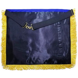 Tablier maçonnique en cuir Worthy Patron OES, broderie à la main en fils d'or et d'argent, haute qualité, personnalisable, meilleurs designs - Product Image 5