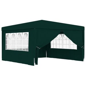 Grande Tenda Verde in Polietilene per Matrimoni ed Eventi, Struttura in Acciaio Pieghevole per Eventi all'Aperto - Product Image 3