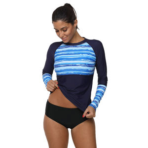 Camiseta de Compresión de Manga Larga para Mujer, Diseño Nuevo, Estampada, de Alta Calidad, para Surf, Venta al Por Mayor - Product Image 1