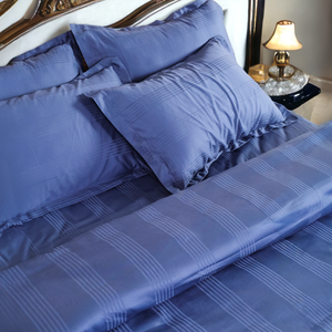 ผ้าปูที่นอนสีฟ้า Azure Blue หรูหรา นุ่มสบาย ระดับพรีเมียม - Product Image 3