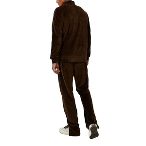 <b>Men</b> Hooded <b>Velvet</b> Solid Eco Friendly Tracksuit Soft Warm Two Piece Winter Casual Comfortable Sportswear - Product Image 6