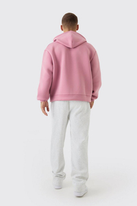 Custom Branded New Pink Oversized Unisex Hoodie Stylish Heavy Boxy Hoodies Men Winter Sports Breathable Terry Lined Hooded - Product Image 3