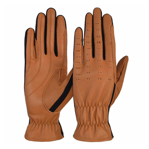 Guantes de Montar a Caballo Ligeros de Cuero Genuino de la Mejor Calidad, Talla L, Guantes de Protección para las Manos - Product Image 1