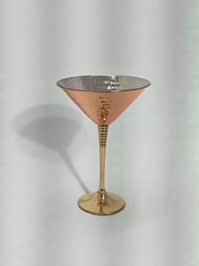 hand polished copper <b>wine</b> glass mirror polish copper <b>goblet</b> fine polish copper <b>wine</b> glass smooth polish - Product Image 6