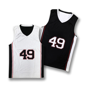 Maillot de basket haute performance personnalisé pour équipe, vêtement de sport doux, respirant et anti-humidité, sans manches - Product Image 1
