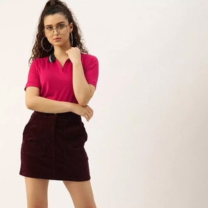 Camiseta Polo para Mujer, Fabricante Personalizado, Marca Privada OEM, Manga Corta, Color Sólido, Algodón, Informal, para Primavera/Verano - Product Image 1