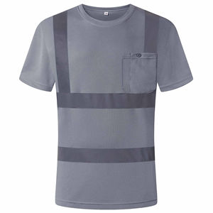 Camiseta de Alta Visibilidad de Verano, Camiseta de Seguridad Reflectante, Ropa de Trabajo de Invierno de Alta Visibilidad, Camiseta de Seguridad para la Construcción, Servicio OEM - Product Image 1