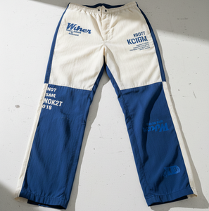 Casual Daily Wear Nylon Baggy <b>Trouser</b> with High Elastic Waist Lightweight Comfortable Fit Modern Street Style <b>Light</b> Washed - Product Image 1