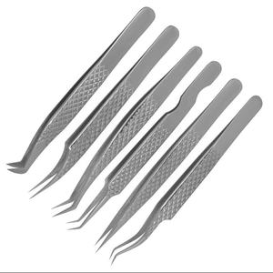 Pince à cils en acier inoxydable très demandée Outils d'extension de cils avec logo personnalisé - Product Image 4