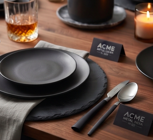 Ensemble de couverts gris moderne avec poignée argentée, finition mate élégante, ustensiles en acier inoxydable pour la salle à manger, la cuisine, la maison et les fêtes - Product Image 5