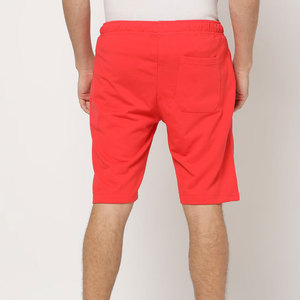 Shorts Bermuda en Coton Rouge pour Homme, Taille Mi-Haute, Fermeture Élastique, Style Décontracté avec Poches, Tissu Tricoté Respirant - Product Image 4