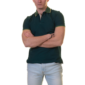 Polo de Manga Corta Rosa para Hombre, Color Sólido, Algodón Jersey, Corte Casual, Tejido Transpirable, Camisetas Polo para Hombre - Product Image 5