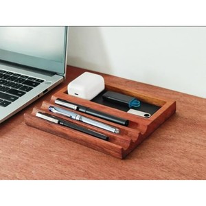 Organizador de Escritorio de Madera de Teca Hecho a Mano, Torre de 5 Compartimentos, Venta al Por Mayor - Product Image 3