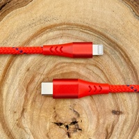 Cable de Alta Calidad para Carga Rápida Tipo-C, 2 Metros, Revestimiento de Nailon Trenzado, Conector Metálico para Computadora, Conductor de Cobre Puro