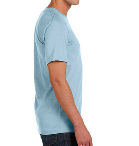 T-shirt personnalisable en coton tricoté 100 % respirant et à séchage rapide pour homme, motif uni, haute qualité, le plus vendu - Product Image 2