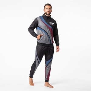 Fabricante de Ropa Deportiva, Sudadera con Cuello Alto y Cierre Completo Sublimada Personalizada para Hombre y Conjunto de Chándal de Corte Regular - Product Image 5