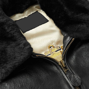 Chaqueta de cuero estilo bomber a bajo precio, ropa de calle de alta calidad, chaquetas de cuero para hombre para invierno, hechas en Pakistán. - Product Image 4
