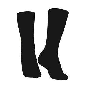 Knee High Solid Black Spandex Knitted Sweat-Absorbent Summer <b>Socks</b> Regular Style for Women and Men - Product Image 4