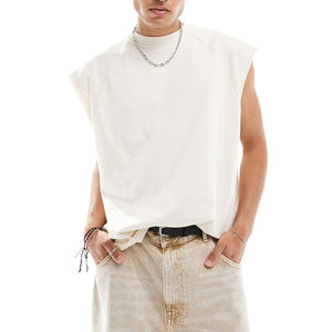 Camiseta sin Mangas para Hombre, Personalizada OEM ODM MOQ, Deportiva, para Gimnasio, Entrenamiento, Poliéster/Algodón, Transpirable, de Secado Rápido, Color Personalizado, Casual, Cuello en V, Fantástica - Product Image 4