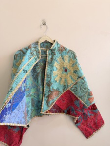 เสื้อแจ็คเก็ตแฮนด์เมดสไตล์โบฮีเมียน แขนยาว ลายคันธา ซูซานี ไซส์เดียวใส่ได้ทุกคน ขายส่งจำนวนมาก - Product Image 5