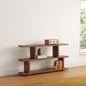ชั้นวางของไม้แบบมินิมอล 3 ชั้น แบบเปิด สำหรับห้องนั่งเล่นหรือสำนักงาน - Product Image 2