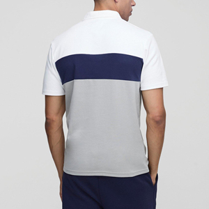 Camiseta Polo Personalizada para Hombre 2026, 100% Algodón, Corte Holgado, Bloques de Color, Impresión Digital, Logotipo Personalizado, Transpirable - Product Image 2