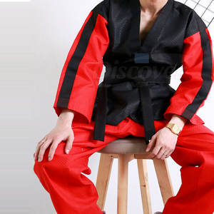 Tenue d'arts martiaux : Uniforme de Taekwondo de haute qualité, faible MOQ - Product Image 2