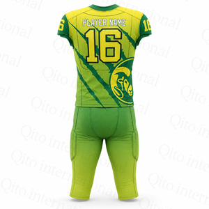 Ensemble de maillots et pantalons de football américain personnalisés sublimés pour jeunes et adultes, vêtements de sport d'équipe, fournisseur d'usine OEM ODM - Product Image 3
