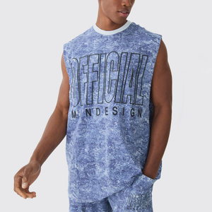 Camiseta sin Mangas para Hombre, Venta Directa de Fábrica al Por Mayor, Camiseta de Alta Calidad para Gimnasio y Ejercicio - Product Image 1