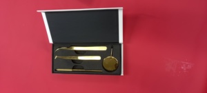 Professional Eyelash Extension Tweezers Set for isolation, classic, and volume application Lash <b>Mirror</b> Custom <b>Box</b> Packing Logo - Product Image 2