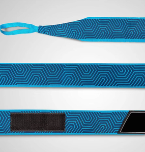 PROFIT SPORTS Bandes de maintien de poignet en néoprène bleu à motifs, protège-paume unisexe, protection professionnelle pour l'entraînement de force et la musculation - Product Image 4