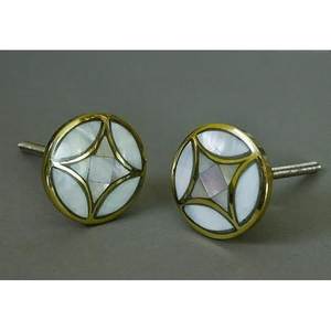 Modern Design MOP Inlay KNOBS MOP Drawer Knobs Cabinet Knobs Mother Of Pearl Knobs Resin Knobs At <b>low</b> wholesale Price - Product Image 2