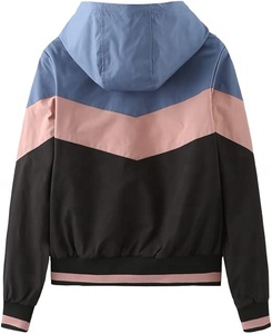 เสื้อแจ็คเก็ต Anorak สไตล์เรโทร ขายส่ง เสื้อแจ็คเก็ต Anorak ไนลอนสั่งทำพิเศษ สไตล์ไฮสตรีท ดีไซน์สีสันตัดกัน พร้อมซิป - Product Image 2