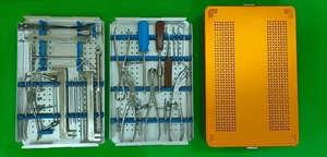 Juego de Instrumentos para Fragmentos Grandes, Acero Inoxidable Premium, Kit Quirúrgico Reutilizable para Cirugía Ortopédica con Placas y Tornillos Óseos - Product Image 2
