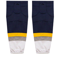 Chaussettes de hockey sur glace personnalisées OEM, design sublimé, maille polyester robuste, respirantes, pour l'entraînement des équipes de hockey, vêtements de sport en paire