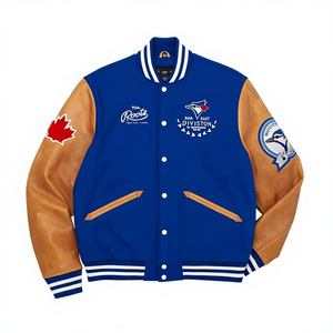 Fabricant de vestes universitaires, veste pull universitaire personnalisée, maillot de football pour hommes, veste de baseball vierge pour hommes en gros - Product Image 1