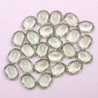 Améthyste verte de qualité supérieure, ovale, 5x4 mm, facettée, pierre précieuse en vrac pour bagues, boucles d'oreilles, pendentifs et fabrication de bijoux