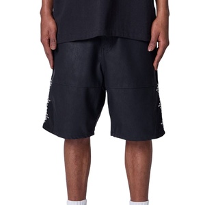 Jeans en coton 100% de haute qualité, personnalisés OEM, décontractés, avec deux poches latérales, style streetwear, tendance, pour l'été, pour hommes - Product Image 1
