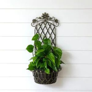 Custom Size Iron <b>Hanging</b> Planter For Balcony Garden Patio Terrace Outdoor Decorative <b>Plant</b> <b>Pots</b> - Product Image 4
