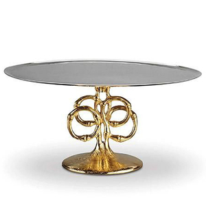 Handcraft Design Aluminum Cake Stand With Round Plate Cake Tools <b>Baking</b> ware <b>Accessories</b> Metal Cake Decorative Stand - Product Image 4
